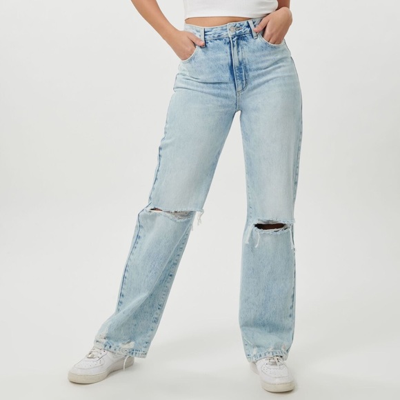 distressed denim jeans from garage - Picture 2 of 3